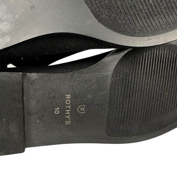 ROTHY’S The Merino Wool Glove Chelsea Ankle Boot in Onyx Black - Picture 12 of 13